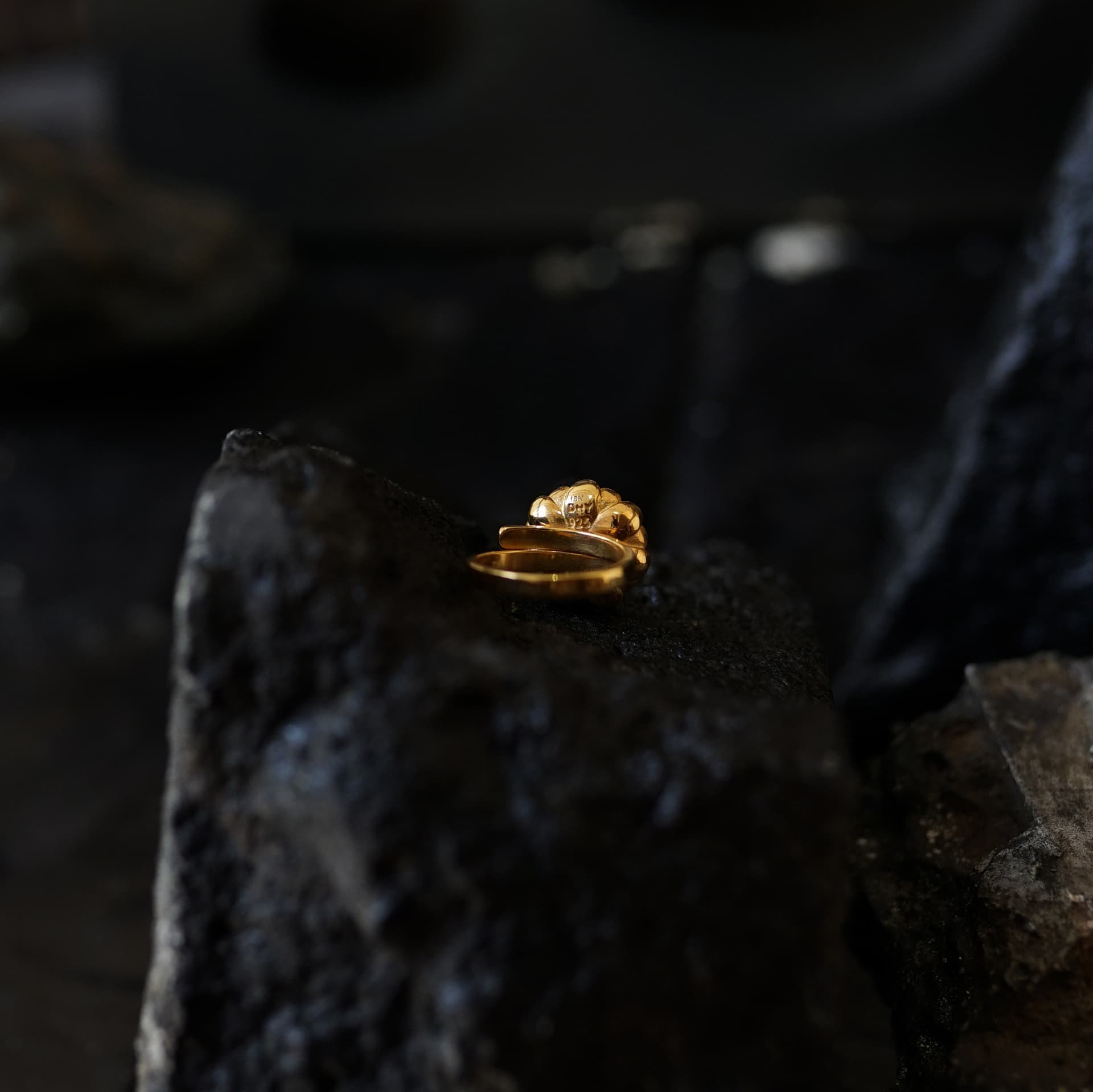 Blooming Lotus Ring Gold 3