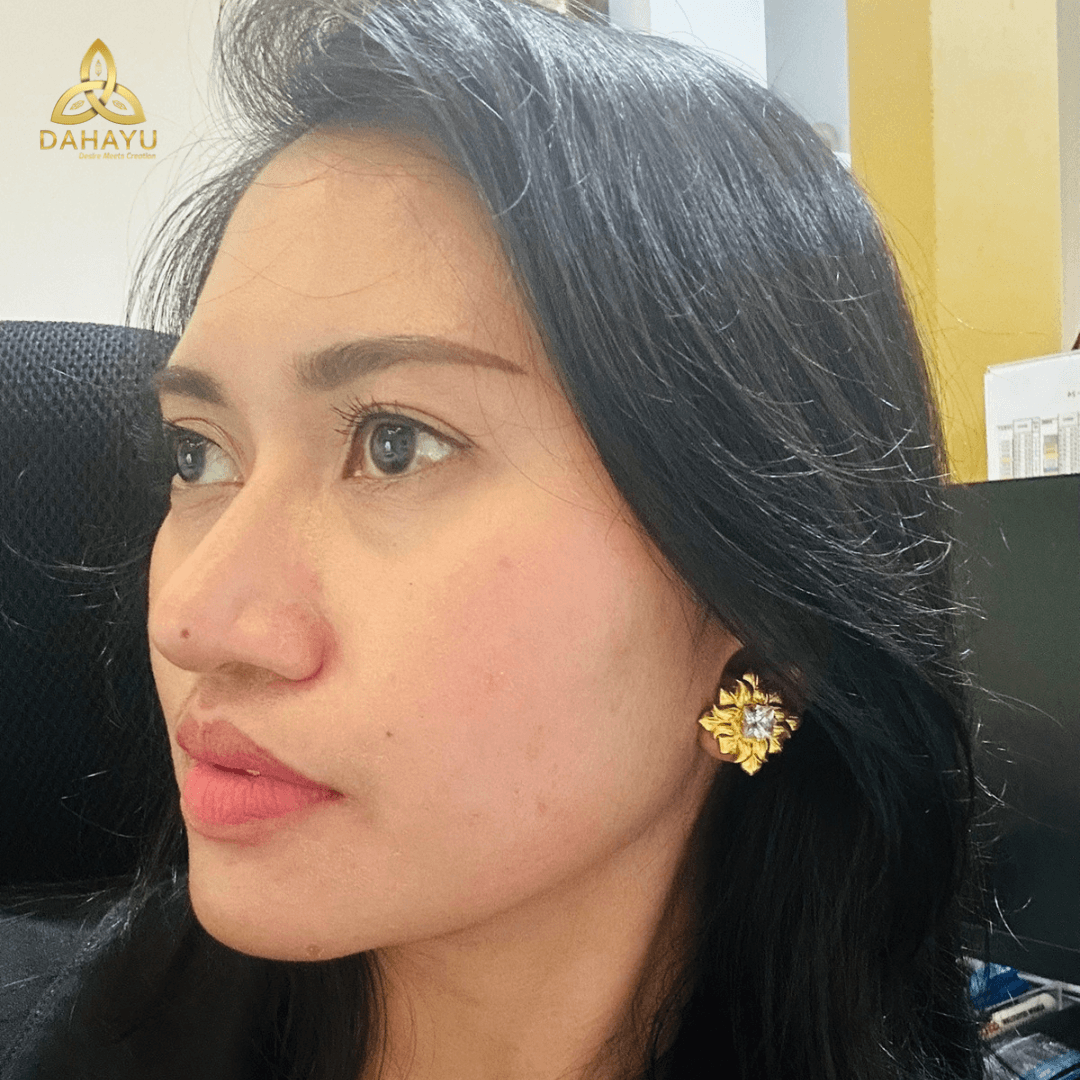 Sachi Klasik Earrings Gold 2
