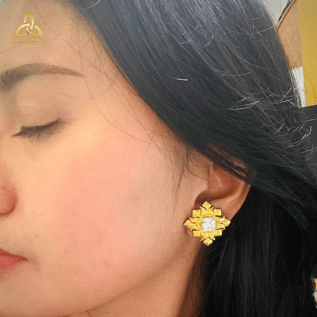 Sachi Klasik Earrings Gold 3