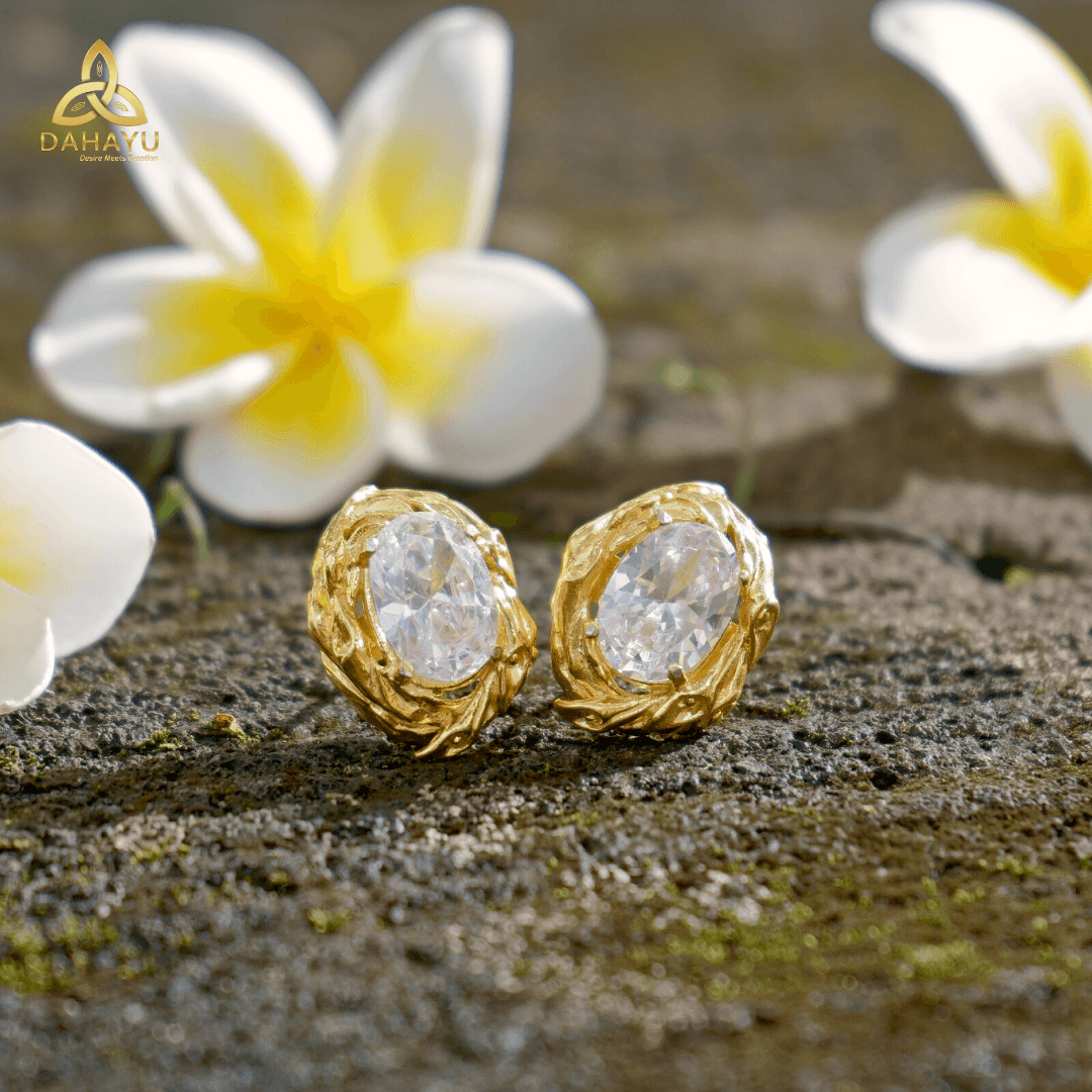 Subeng Calla Lilis Gold White Gemstone 3